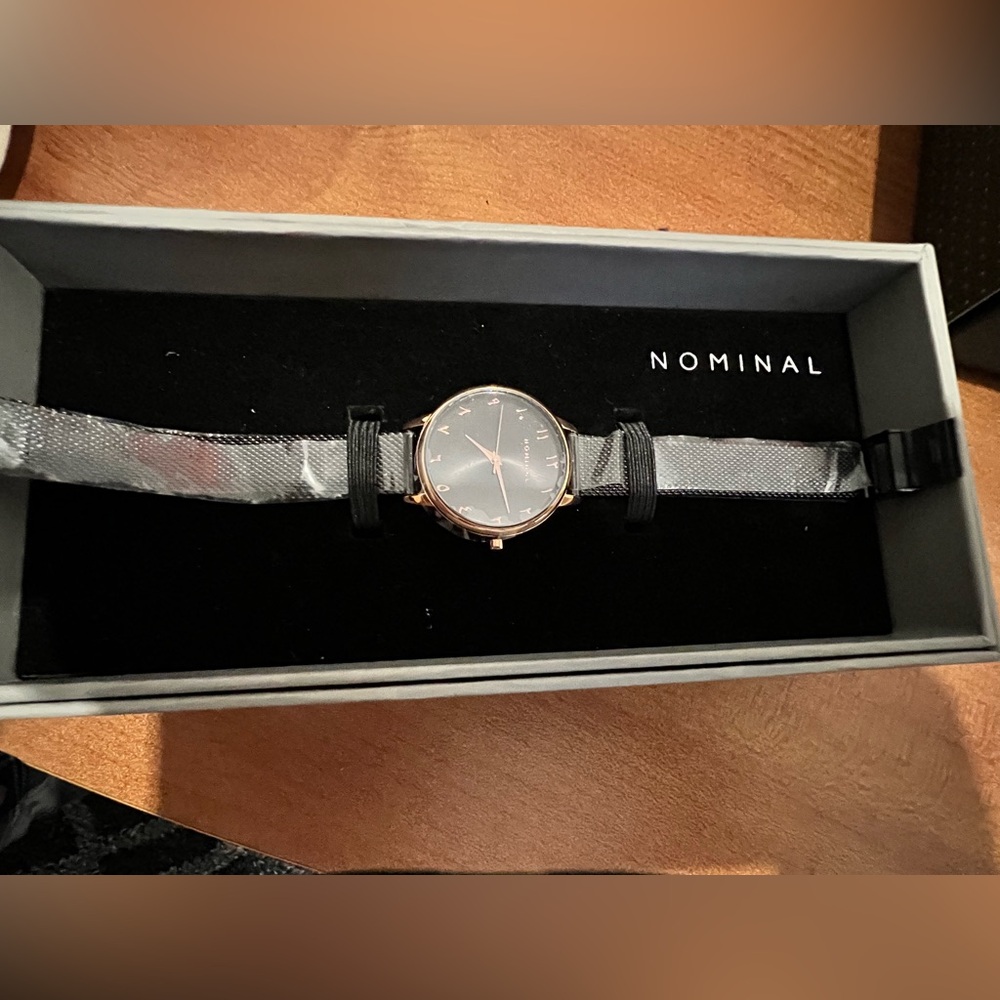 nomi Women's Silver and Black Watch